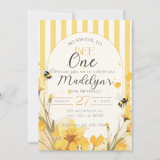 So Sweet to Bee One Invitation