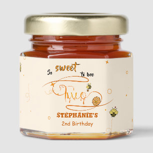 So Sweet To Bee Two Cute Honey Bee 2nd Birthday Jar Favors