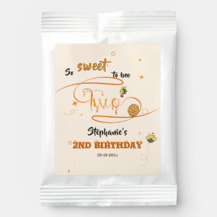 So Sweet To Bee Two Cute Honey Bee 2nd Birthday Lemonade Drink Mix