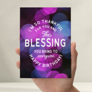 So Thankful for You and the Blessing you Bring Cards