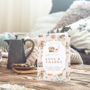 So Thankful for You   Fall Baby Shower Thank You Card