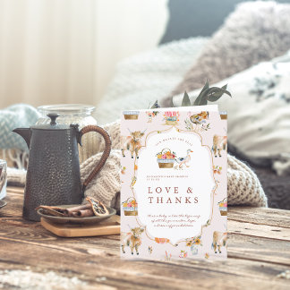 So Thankful for You | Fall Baby Shower Thank You Card