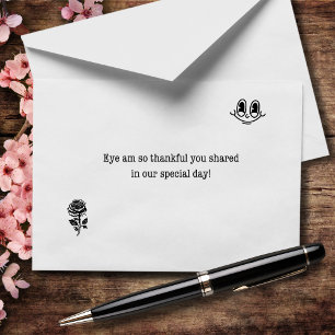 So Thankful You Shared In Our Special Day Wedding Thank You Card
