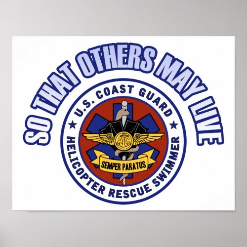 So That Others May Live _ Coast Guard Rescue Poster