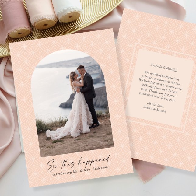 So This Happened Elopement Photo Announcement (Creator Uploaded)