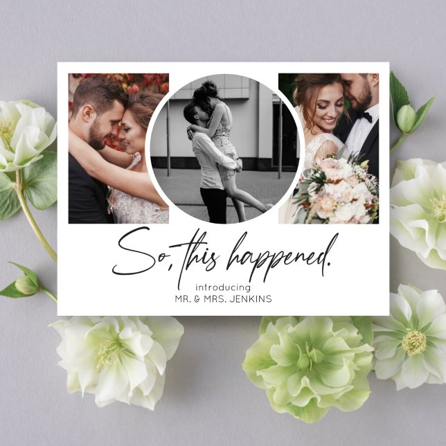 So This Happened Gallery Multi Photo Elopement Postcard (Creator Uploaded)