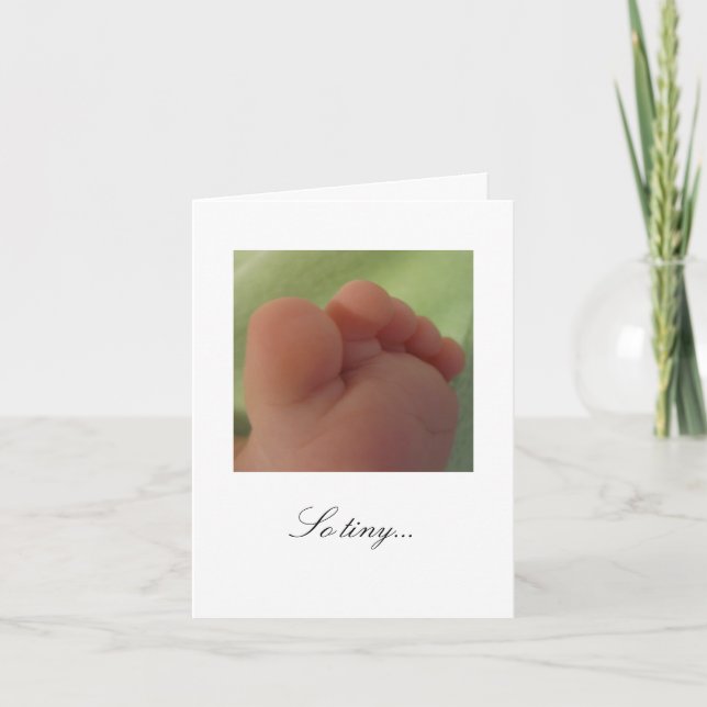 So tiny...New Baby Card (Front)