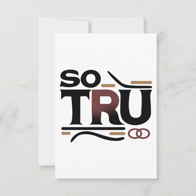 So Tru Response Card (Front)