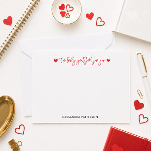 So Truly Grateful Thank You Note Card