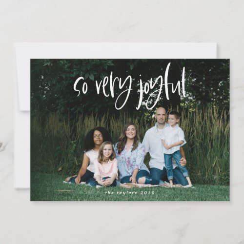 So Very Joyful Holiday Photo Card