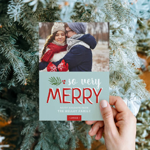 So Very Merry Holiday Photo Card