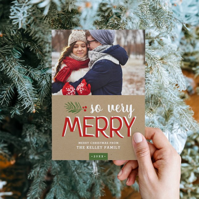 So Very Merry Holiday Photo Card (Creator Uploaded)