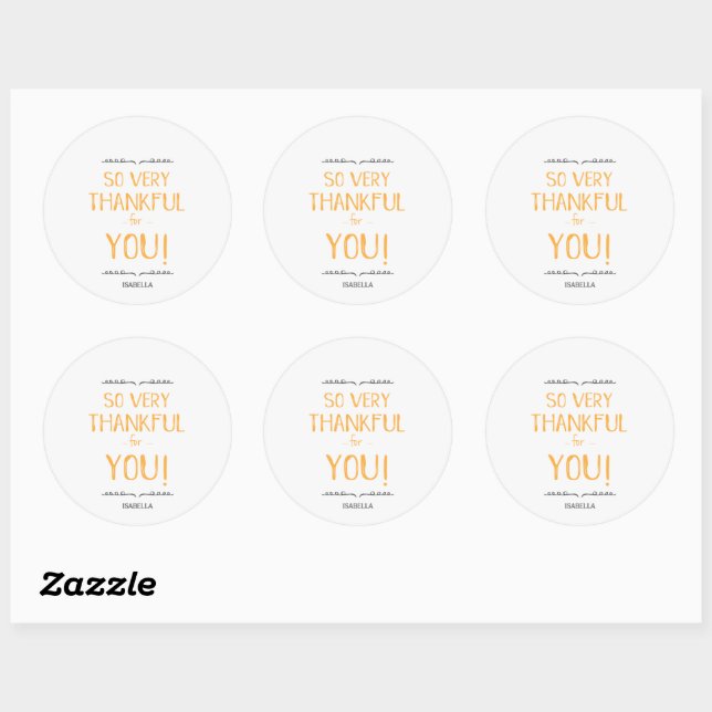 So very Thankful for You - sticker (Sheet)