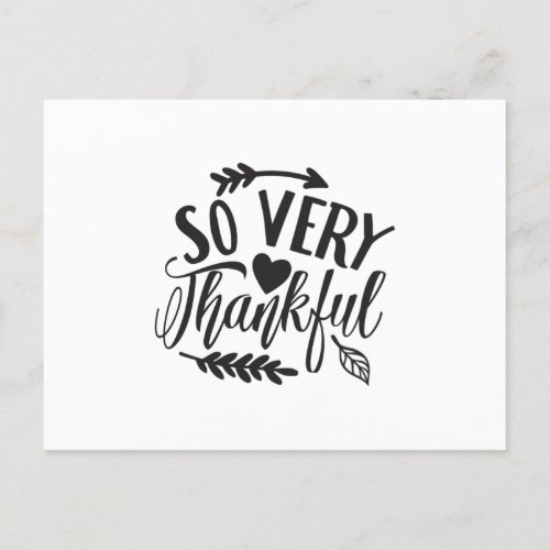 So Very Thankful Postcard