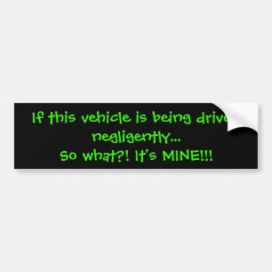 So What?! Bumper Sticker