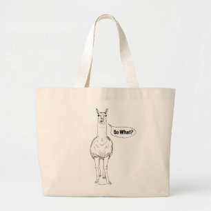 "So What?" Llama Toto Bag
