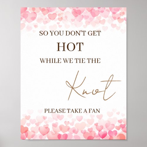 So You Dont Get Hot While We Tie the Knot Minimal Poster