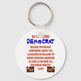 SO YOU VOTED DEMOCTAT KEYCHAIN