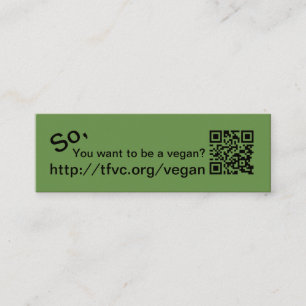 So you want to be a vegan cards