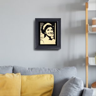 Soad Hosny Celebrate Egyptian cinema Framed Art