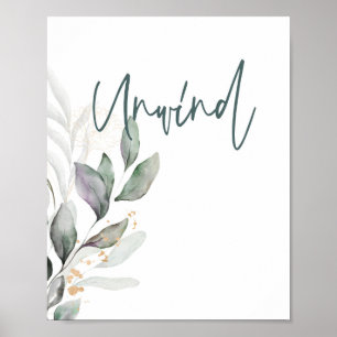 Soak Scripture Bathroom wall art poster