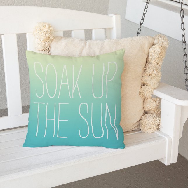 Soak Up The Sun Outdoor Pillow (Creator Uploaded)