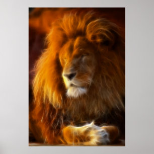 Soaking Up the Sun, King of the Jungle Lion II Poster