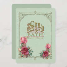 SOAP & BATH ~ Invitation / Event Card