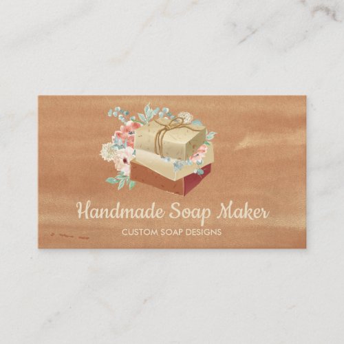 Soap Bath Tub Organic Botanic Brown Business Card