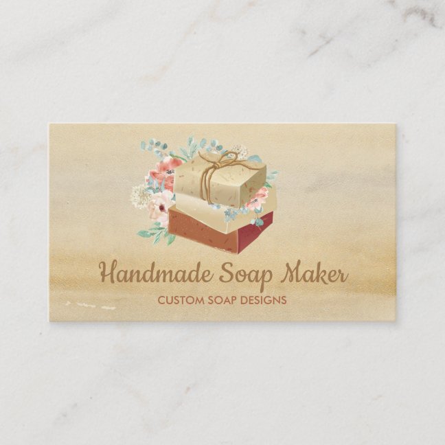 Soap Bath Tub Organic Botanic Business Card