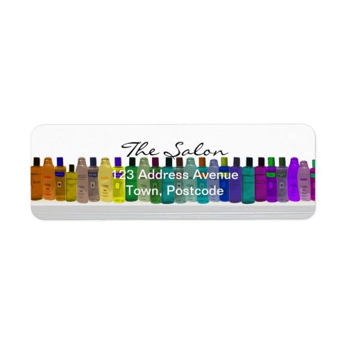 Soap Bottle Rainbow _ for bathrooms salons etc Label