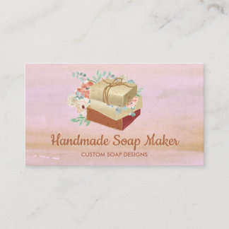 Soap branding Handmade BathTub Organic Cosmetic Business Card