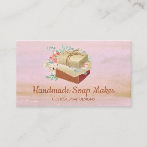 Soap branding Handmade BathTub Organic Cosmetic Business Card