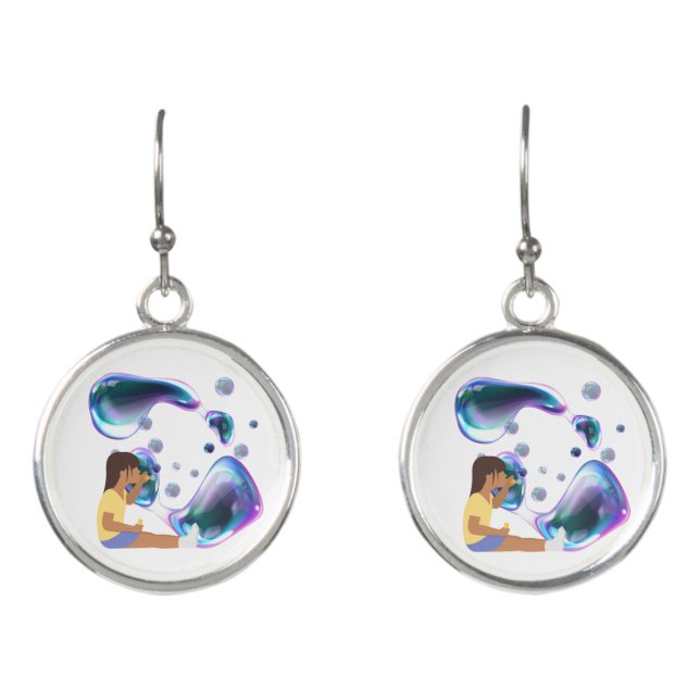 soap bubble earrings (Front)