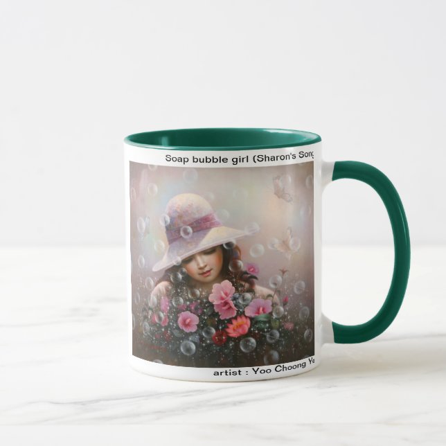 Soap bubble girl - Sharon's Song Mug (Right)