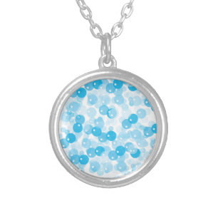 Soap bubble silver plated necklace