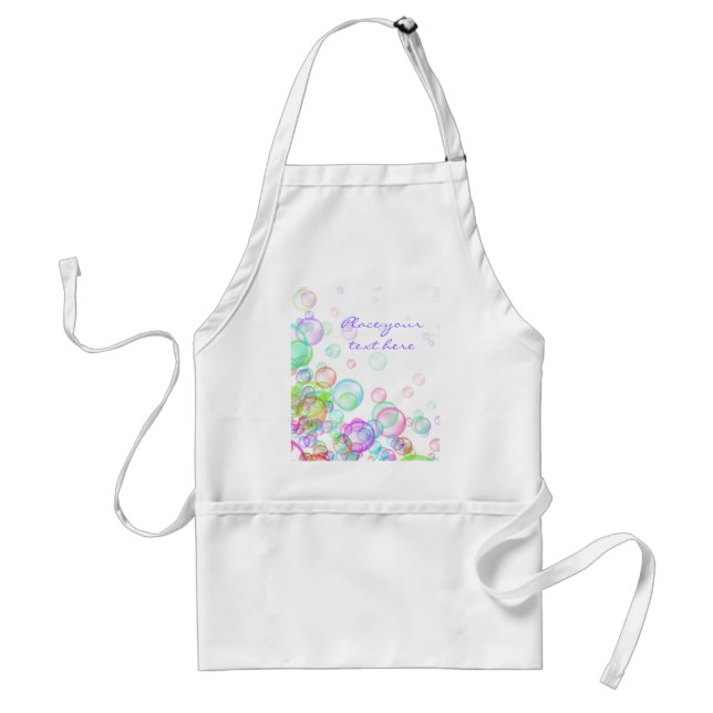 Soap Bubbles Adult Apron (Front)