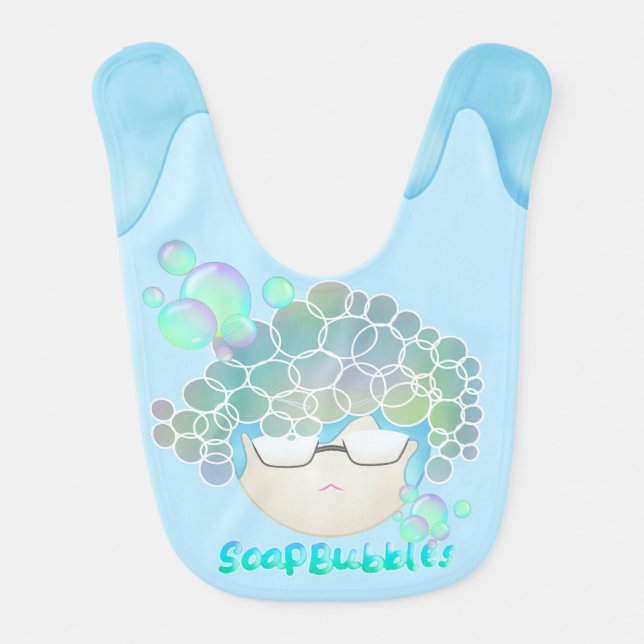 Soap Bubbles  Baby Bib (Front)