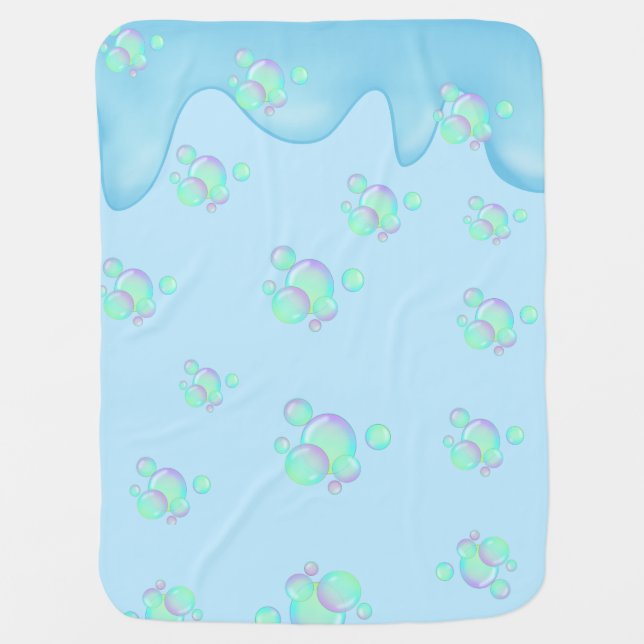 Soap Bubbles  Baby Blanket (Front)