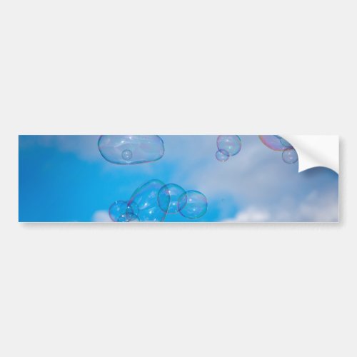 Soap bubbles bumper sticker