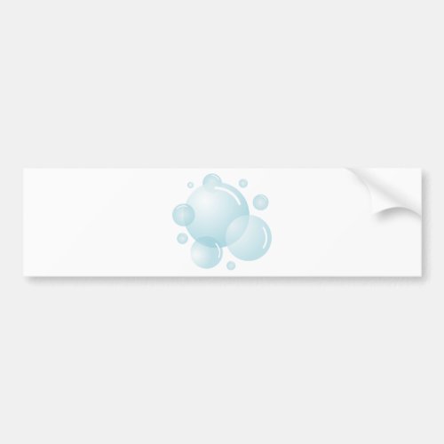 Soap bubbles bumper sticker