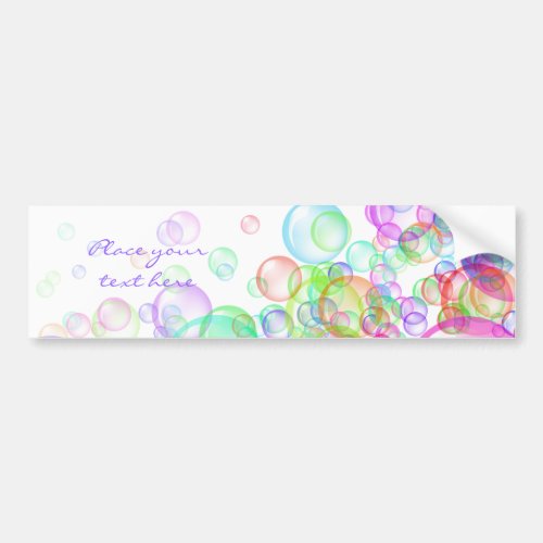 Soap Bubbles Bumper Sticker