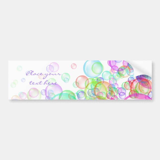 Soap Bubbles Bumper Sticker (Front)