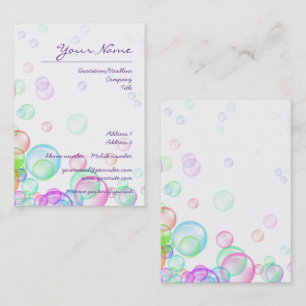 Soap Bubbles Business Card