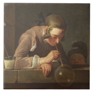 Soap Bubbles, c. 1733- 34 (oil on canvas) Tile