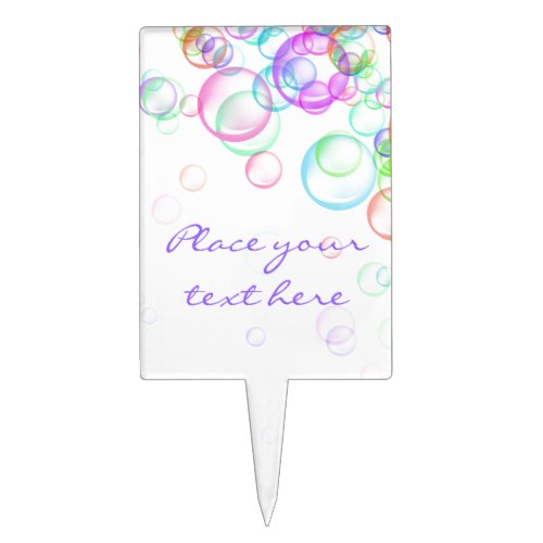 Soap Bubbles Cake Topper