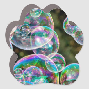 Soap bubbles car magnet