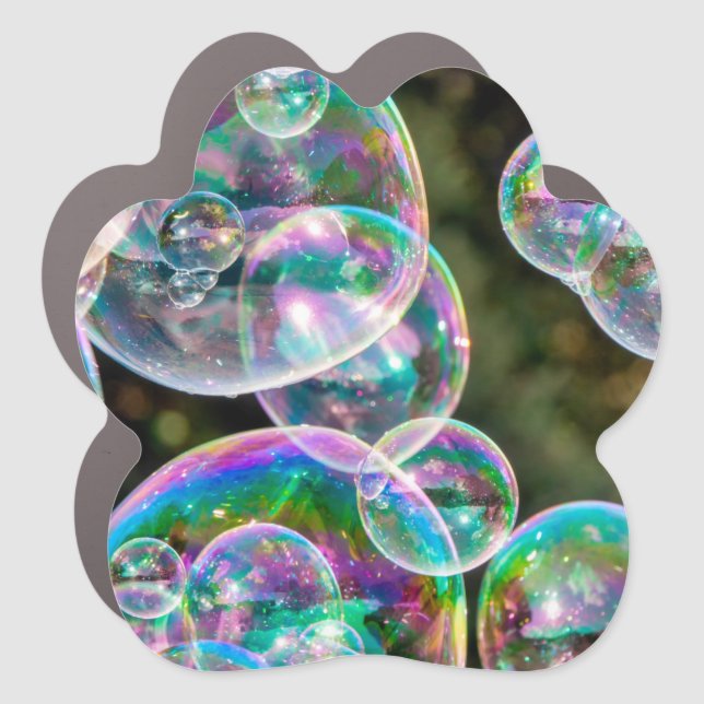 Soap bubbles car magnet (Front)