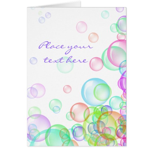 Soap Bubbles Cards (Front)