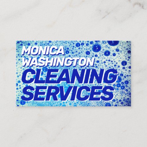 Soap bubbles foam faux texture  business card